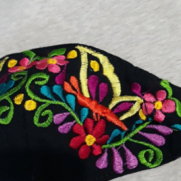 Mexican Embroidered Face Mask - Picture 4 of 7